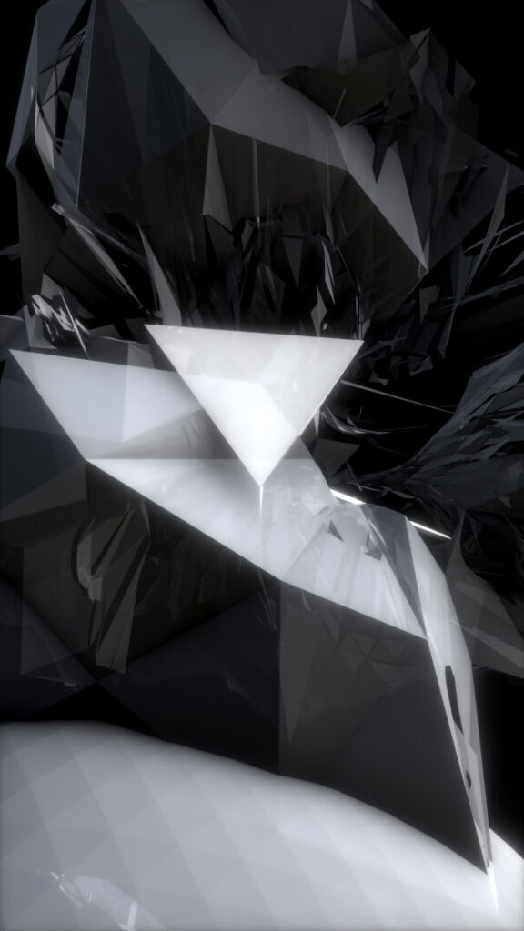 Fracture #1 — procedural geometry with boolean set operations