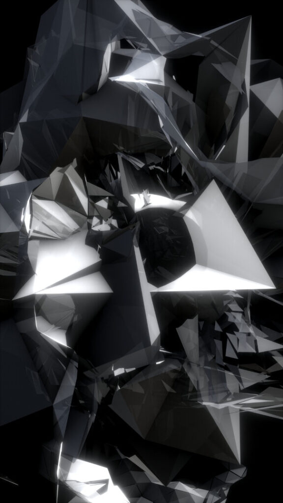 Fracture #3 — procedural geometry with boolean set operations